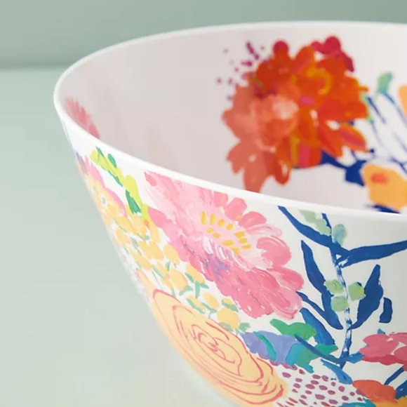 Bridgette Thornton Paint + Petals Melamine Serving floral Bowl - Picture 2 of 14